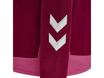 HUMMEL Damen Sweatshirt hml LEAD WOMEN POLY ZIP Rot