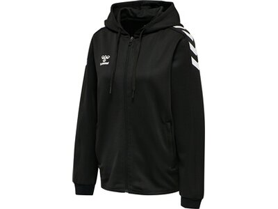 HUMMEL Female hmlCORE XK POLY ZIP HOOD SWEAT WOMAN Schwarz