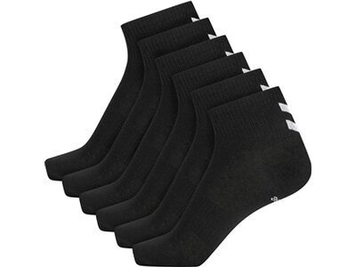 HUMMEL Herren hmlCHEVRON 6-PACK MID CUT SOCKS Schwarz