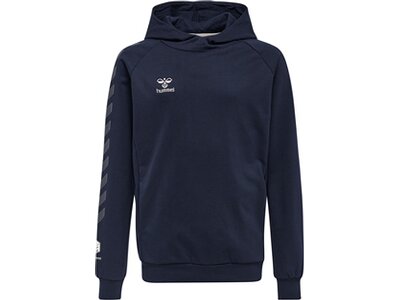HUMMEL Kinder Sweatshirt hmlMOVE GRID COTTON HOODIE KIDS Blau