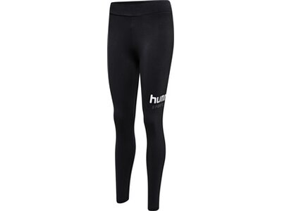 HUMMEL Damen Tight hmlLGC DAFFY COTTON MW TIGHTS Schwarz