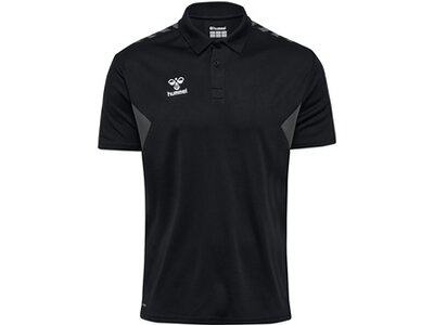 HUMMEL Herren Polo hmlAUTHENTIC FUNCTIONAL POLO Schwarz