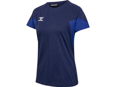 HUMMEL Damen Shirt hmlTRAVEL T-SHIRT S/S WOMAN Blau