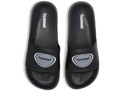 HUMMEL Herren Badeslipper POOL SLIDE BADGE Schwarz