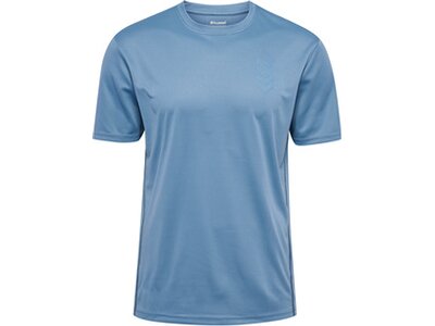 HUMMEL Herren Shirt hmlACTIVE PL JERSEY S/S Blau