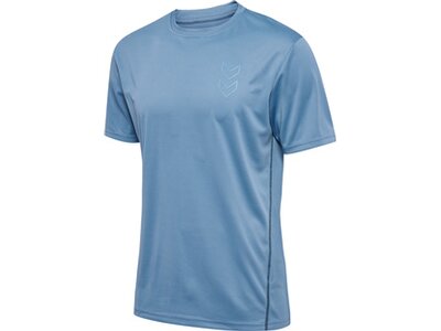 HUMMEL Herren Shirt hmlACTIVE PL JERSEY S/S Blau