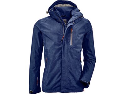 KILLTEC Herren Funktionsjacke mit abzippbarer Kapuze Carleb Blau