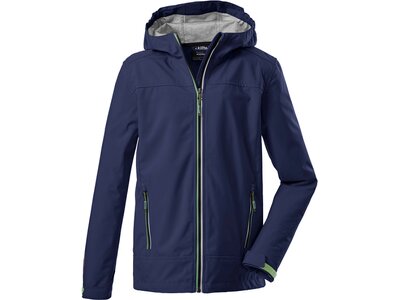 KILLTEC Kinder Softshell Jacke mit Kapuze Adjero Jr Blau