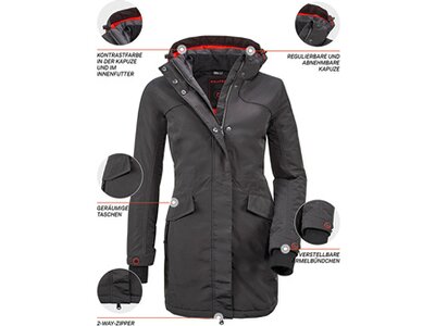 Damen Mantel Grindavik WMN CT B Grau