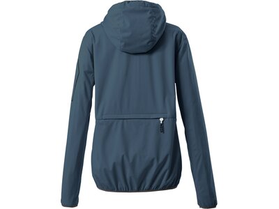 KILLTEC Damen Softshell Jacke mit Kapuze, packbar Trin WMN SOFTSHELL JCKT Blau