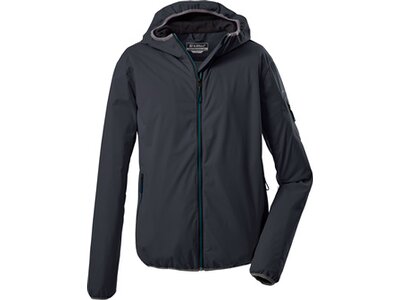 KILLTEC Herren Softshell Jacke mit Kapuze, packbar Trin MN SOFTSHELL JCKT Grau
