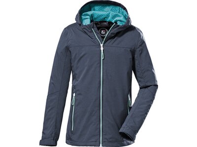 KILLTEC Kinder Funktionsjacke mit Kapuze KOS 56 GRLS JCKT Blau