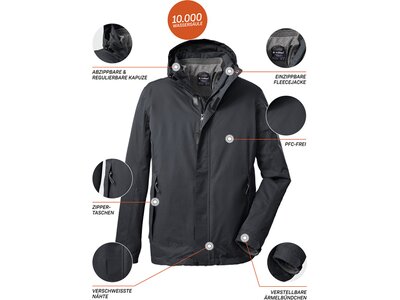 Herren Doppeljacke KOW 167 MN JCKT Schwarz