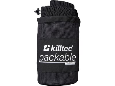 KILLTEC Damen Regenhose mit Bein-Reissverschluss, packbar KOS 17 WMN PNTS Schwarz