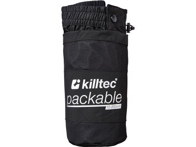 KILLTEC Damen Regenhose mit durchgehendem Reissverschluss, packbar KOS 18 WMN PNTS Schwarz