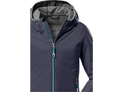 KILLTEC Kinder Softshell Jacke mit Kapuze, packbar KOS 164 GRLS SFTSHLL JCKT Blau
