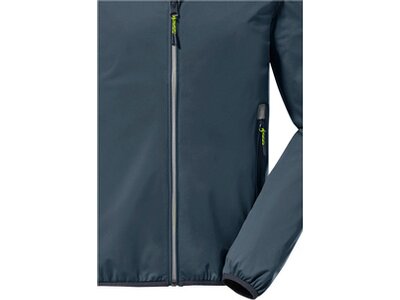 KILLTEC Kinder Softshell Jacke mit Kapuze, packbar KOS 167 BYS SFTSHLL JCKT Blau