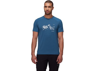 MAMMUT Herren Shirt Mountain T-Shirt 8035m Blau