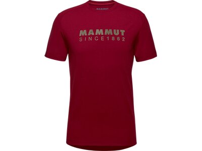 MAMMUT Herren Shirt Trovat T-Shirt Men Logo Rot
