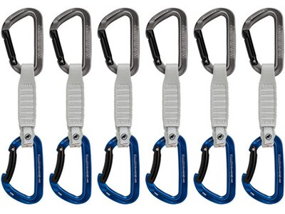 MAMMUT Workhorse Keylock 12 cm 6-Pack Quickdraws Grau