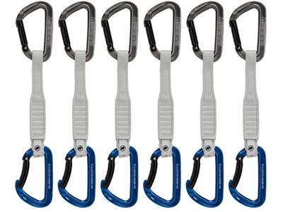MAMMUT Workhorse Keylock 17 cm 6-Pack Quickdraws Grau