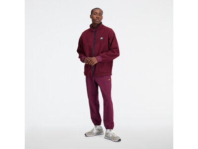 NEW BALANCE Herren Jacke Athletics Polar Fleece Full Zip Weiß
