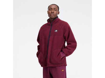 NEW BALANCE Herren Jacke Athletics Polar Fleece Full Zip Weiß