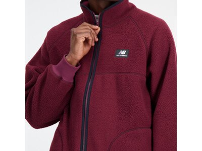 NEW BALANCE Herren Jacke Athletics Polar Fleece Full Zip Weiß