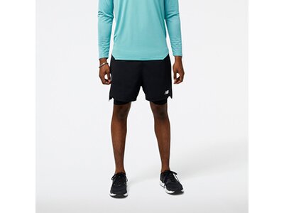 NEW BALANCE Herren Shorts Accelerate Pacer 5 Inch 2 in 1 Short Schwarz