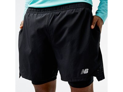 NEW BALANCE Herren Shorts Accelerate Pacer 5 Inch 2 in 1 Short Schwarz
