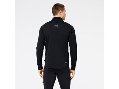 NEW BALANCE Herren T-Shirt NB Heat Grid Half Zip Schwarz