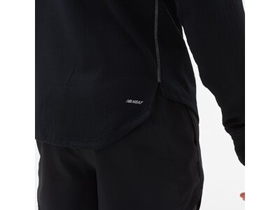 NEW BALANCE Herren T-Shirt NB Heat Grid Half Zip Schwarz