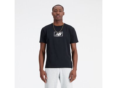 NEW BALANCE Herren Shirt NB Essentials Logo T-Shirt Schwarz