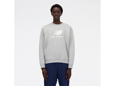 NEW BALANCE Herren Kapuzensweat Sport Essentials Fleece Logo Crew Grau