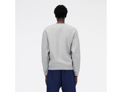 NEW BALANCE Herren Kapuzensweat Sport Essentials Fleece Logo Crew Grau