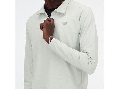 NEW BALANCE Herren Kapuzensweat Space Dye 1/4 Zip Grau