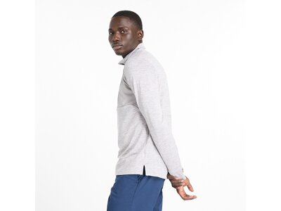 NEW BALANCE Herren Kapuzensweat Athletics Heat Grid 1/2 Zip Grau