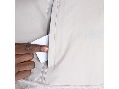 NEW BALANCE Herren Kapuzensweat Athletics Heat Grid 1/2 Zip Grau