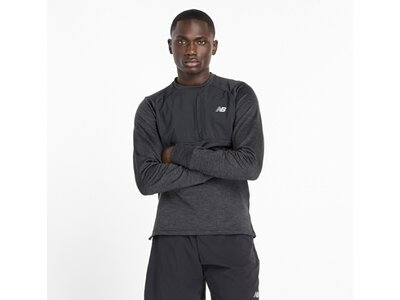NEW BALANCE Herren Kapuzensweat Heat Grid Crew Schwarz