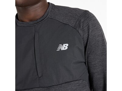 NEW BALANCE Herren Kapuzensweat Heat Grid Crew Schwarz
