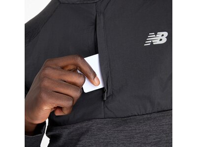 NEW BALANCE Herren Kapuzensweat Heat Grid Crew Schwarz