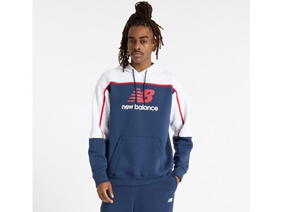 NEW BALANCE Herren Kapuzensweat Classics Fleece Hoodie Blau
