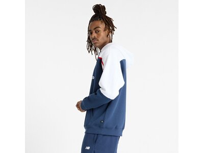 NEW BALANCE Herren Kapuzensweat Classics Fleece Hoodie Blau