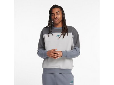 NEW BALANCE Herren Kapuzensweat Classics Fleece Crew Grau