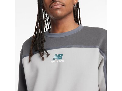 NEW BALANCE Herren Kapuzensweat Classics Fleece Crew Grau