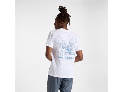 NEW BALANCE Herren Kapuzensweat New Balance Shine T-Shirt Weiß