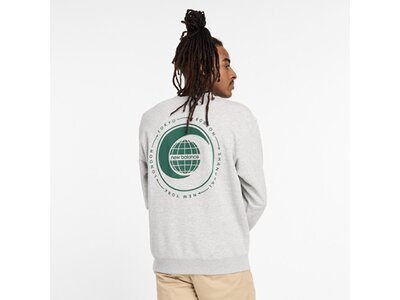 NEW BALANCE Herren Kapuzensweat New Balance French Terry Relaxed Globe Crew Grau