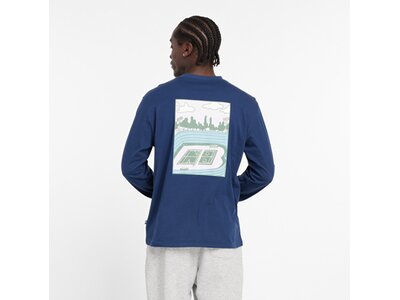 NEW BALANCE Herren Kapuzensweat New Balance Relaxed Court Long Sleeve Blau