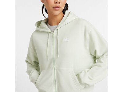 NEW BALANCE Damen Jacke Sport Essentials French Terry Full Zip Grün