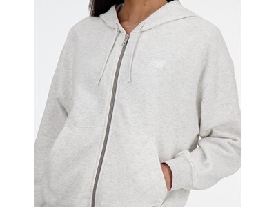 NEW BALANCE Damen Jacke Sport Essentials Fleece Full Zip Grau